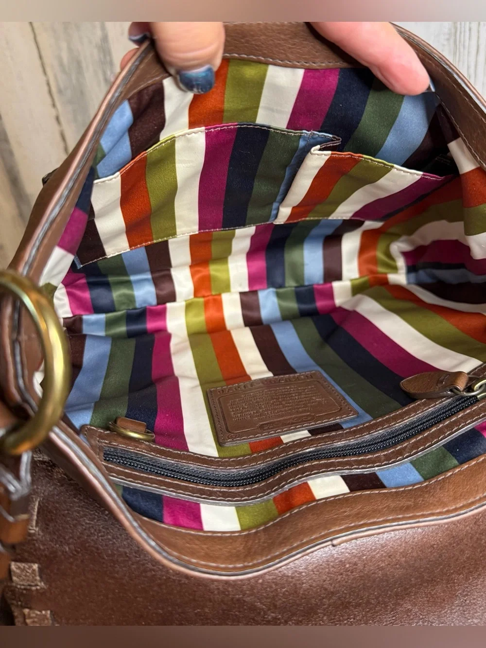 Coach Legacy Thompson Julia Tobacco with Brass Hardware Legacy Lining 2007 11376